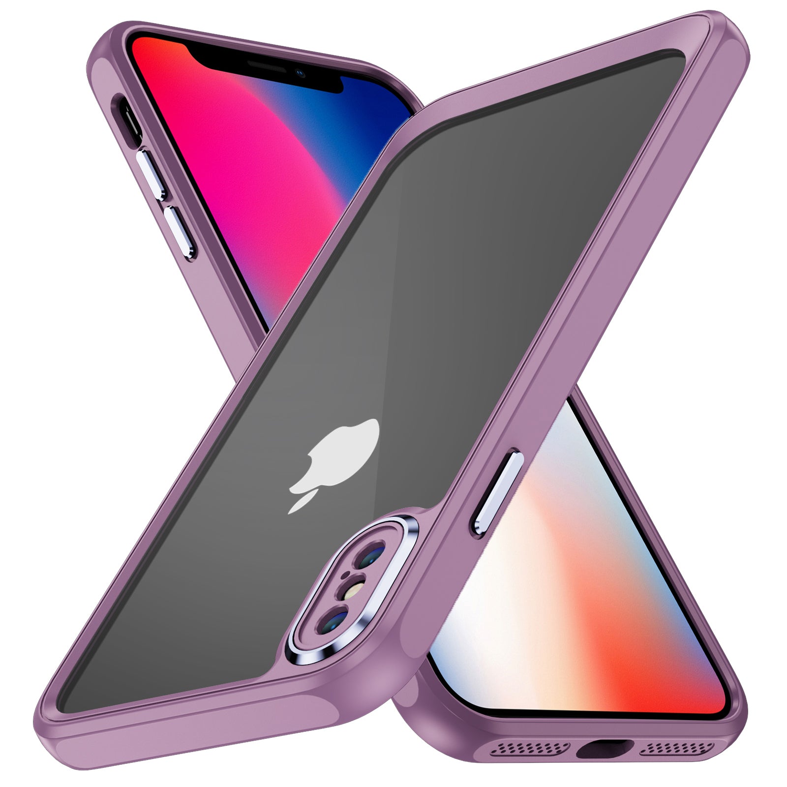 For iPhone X XS 5.8 inch Crystal Clear Phone Case Shock Absorption TPU+Acrylic Back Cover For iPhone X XS 5.8 inch Crystal Clear Phone Case Shock Absorption TPU+Acrylic Back Cover